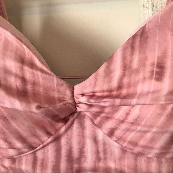 SHADE & Shore blush pink bikini swim suit bra top.  New with tags.  36B. - Picture 4 of 9